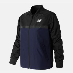 New Balance Women’s Athletics Windbreaker Blue Black Jacket Size: XL
